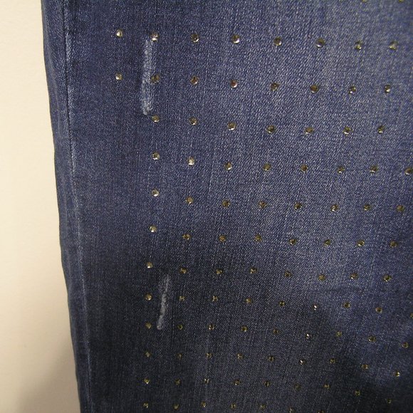 BEBE Heartbreaker Crop Jeans Size 24W - Picture 4 of 10